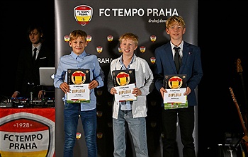 Osobnosti U14 za rok 2024: Erik Vlášek, Theodor Prokeš Svjatoslav Lysyi